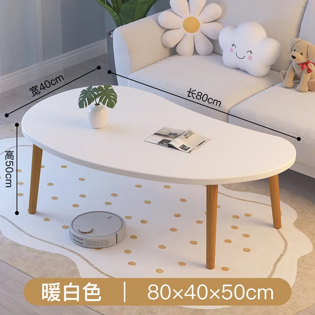 Simple Wood Coffee Tables Modern Design Home White Side Table Nordic Minimalist Living Room Mesa Auxiliar Salon Decoration