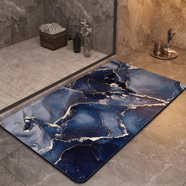 Alfombras de baño de lujo antideslizantes, alfombra para ducha y baño, superabsorbente, de secado rápido, alfombra para suelo de pies, alfombra de baño, felpudo, alfombra lavable 