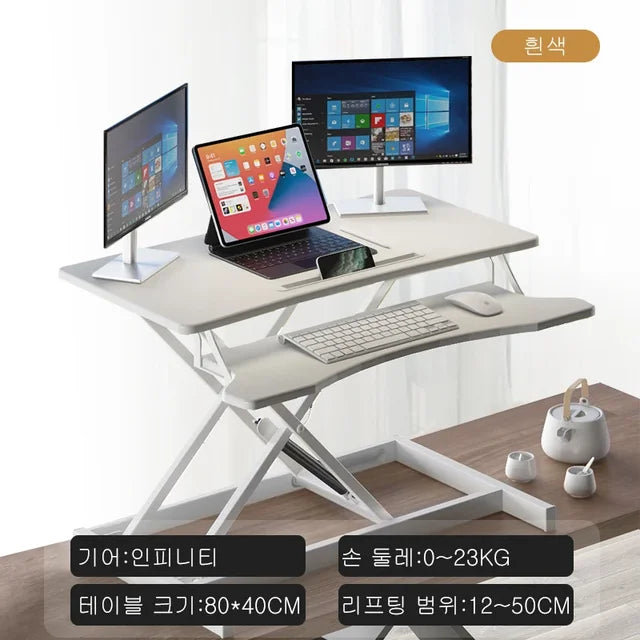 Adjustable lifting workstation laptop height adjustable lifting frame desktop computer elevator vertical workbench