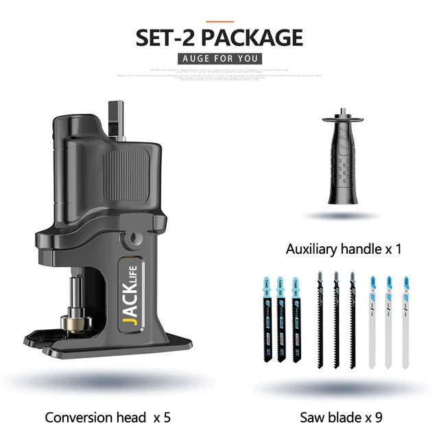 Screwdriver Conversion Head, Electric Drill to Electric Saw, Household Reciprocating Saw, Multifunctional, Wood Tools