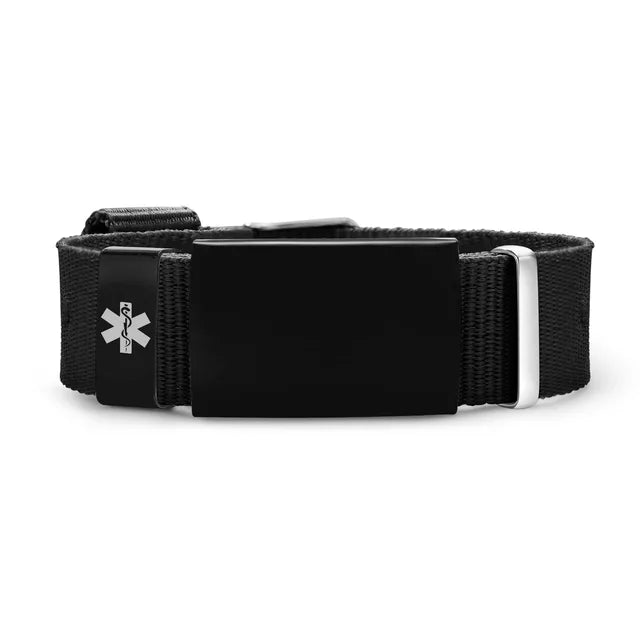 Pulsera de alerta médica personalizada para mujer, pulsera de identificación deportiva ajustable, grabado gratuito personalizado, unisex ift 