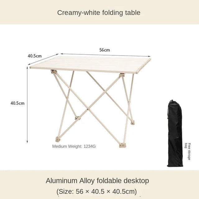 Mesa plegable para exteriores Desert Fox, mesa portátil de aleación de aluminio ultraligera para ocio, Picnic, barbacoa, Camping, pesca autónoma 