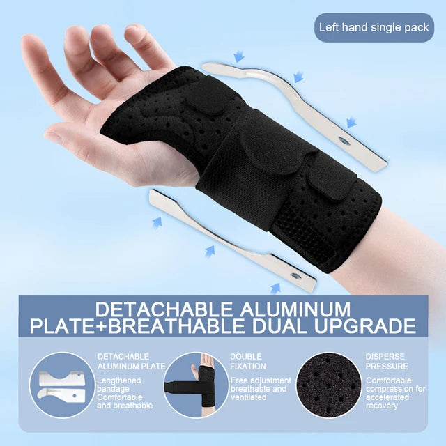 Breathable Wrist Support Professional Splint Wrist Brace Protector Band Arthritis Carpal Tunnel Hand Sprain Tendinitis Wristband