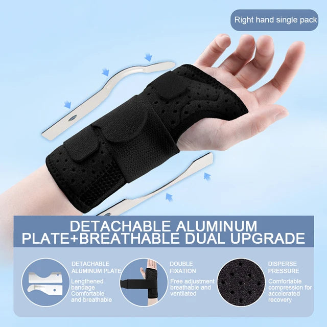 Breathable Wrist Support Professional Splint Wrist Brace Protector Band Arthritis Carpal Tunnel Hand Sprain Tendinitis Wristband