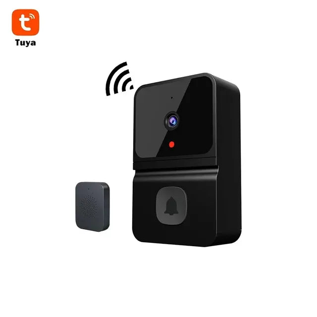 Tuya WiFi Video Doorbell Wireless HD Camera PIR Motion Detection IR Alarm Security Smart Home Door Bell WiFi Intercom for Home