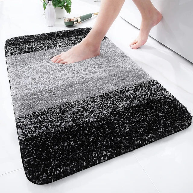 Olanly Luxury Bathroom Rug Soft Foot Mat Absorbent Microfiber Bath Rugs Non-Slip Plush Carpet Wash Dry Bath Mat For Floor Shower