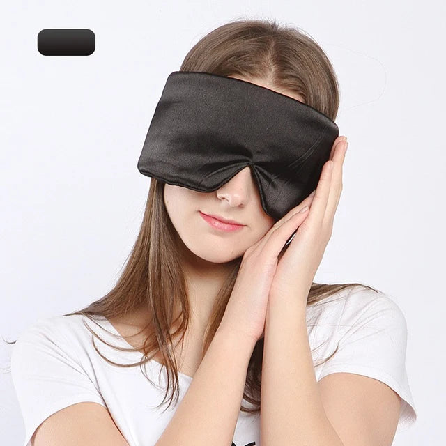 100% Natural Mulberry Silk Sleeping Mask Silk Eye Patch Eyeshade Portable Travel Eyepatch Nap Eye Cover Soft Blindfold Smooth