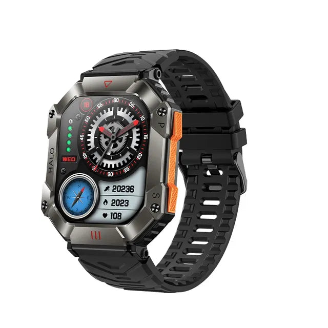 GEJIAN GPS reloj inteligente militar para hombres para Android IOS Ftiness relojes Ip68 impermeable 2,0'AI voz Bluetooth llamada reloj inteligente 2023 