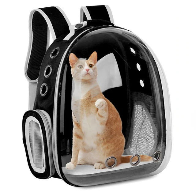 Bolsa de transporte para Gato, mochilas espaciales para mascotas, mochila transparente portátil transpirable, bolsa de transporte para perros y cachorros, bolsas de cápsulas espaciales 