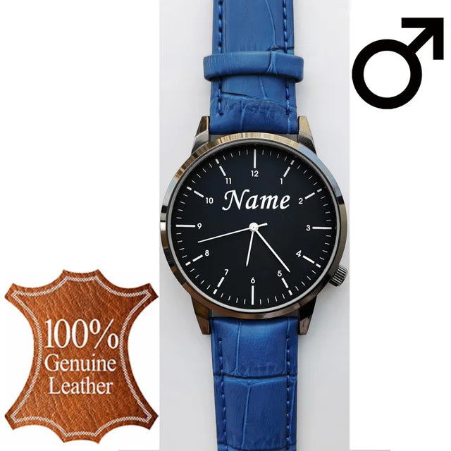 Reloj de pulsera personalizado con grabado con su nombre y logotipo para hombre y mujer, pulsera de malla de acero inoxidable, relojes de pulsera personalizados para hombre y mujer 