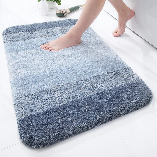 Olanly Luxury Bathroom Rug Soft Foot Mat Absorbent Microfiber Bath Rugs Non-Slip Plush Carpet Wash Dry Bath Mat For Floor Shower