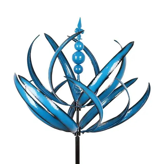 Molino de viento Harlow decorativo minimalista moderno, giratorio Harlow Wind Spinner, molino de viento de hierro forjado, enchufe desmontable para jardinería