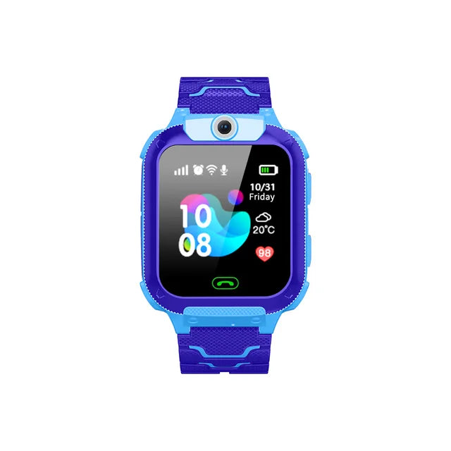 Q12 niños inteligente 2G llamada teléfono reloj impermeable madre niños GPS Monitor niño niñas SOS niños deportes relojes digitales rastreador 