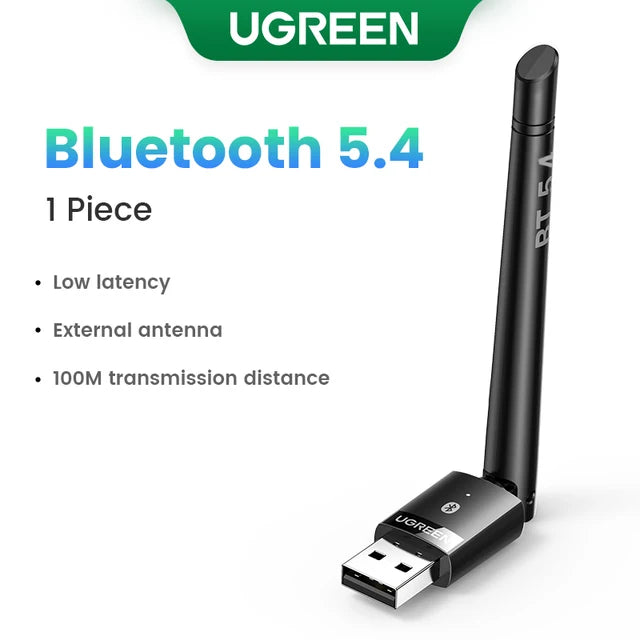 UGREEN USB Bluetooth 5.3 5.4 Adapter 120M Dongle for PC Wireless Mouse Keyboard Music Audio Receiver Transmitter Bluetooth