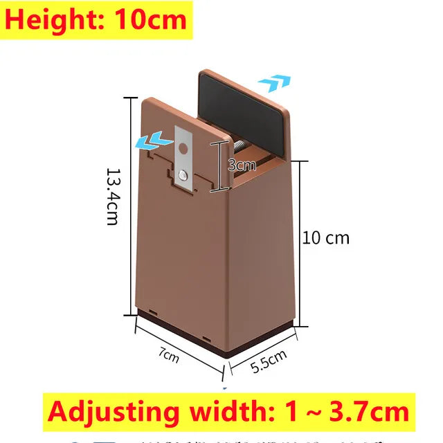 Abrazadera de tornillo elevador de pies de silla ajustable, 2, 4 pulgadas de altura, mesas de sofá resistentes, elevadores de muebles de cama con abrazadera de tornillo, 4 Uds. 