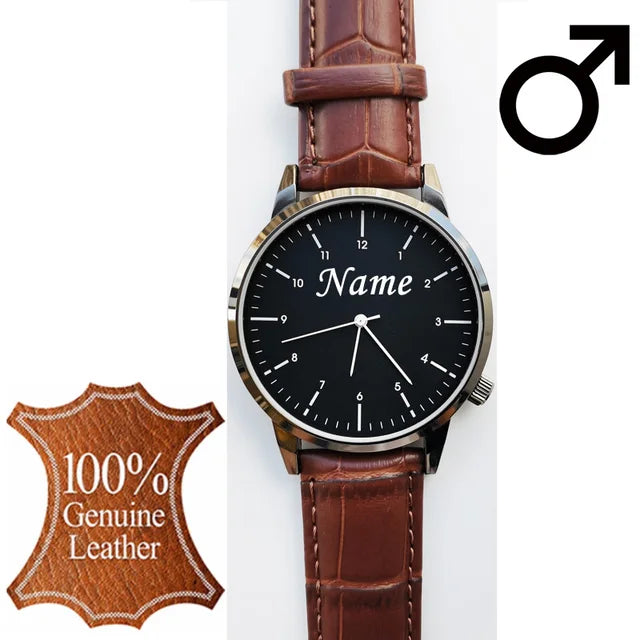 Reloj de pulsera personalizado con grabado con su nombre y logotipo para hombre y mujer, pulsera de malla de acero inoxidable, relojes de pulsera personalizados para hombre y mujer 