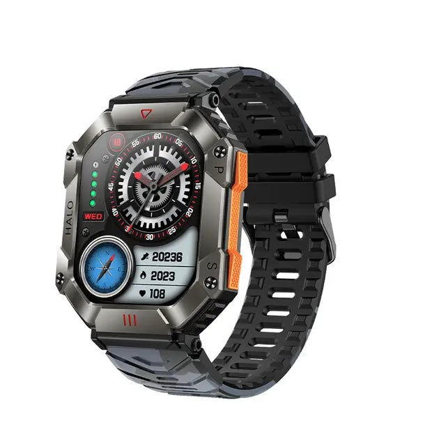 GEJIAN GPS reloj inteligente militar para hombres para Android IOS Ftiness relojes Ip68 impermeable 2,0'AI voz Bluetooth llamada reloj inteligente 2023 