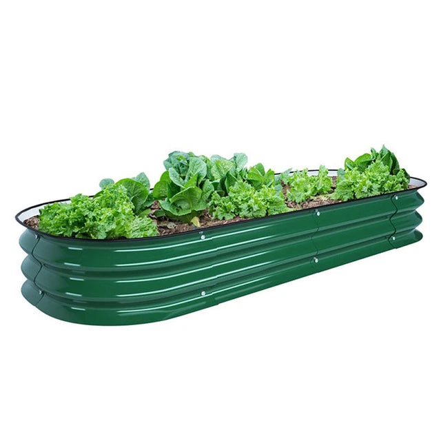 Metal Raised Garden Beds Tall Outdoor Durable Galvanized Cold Rolled Steel Planter Box for Vegetables Flowers Fruits Cultivated