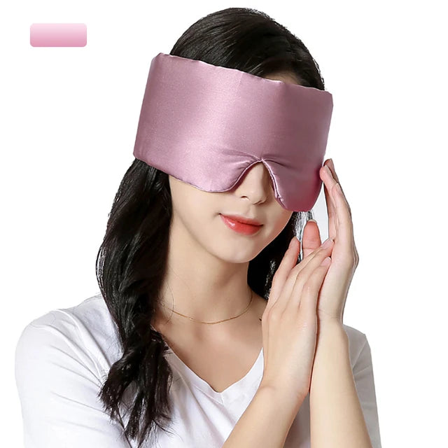 100% Natural Mulberry Silk Sleeping Mask Silk Eye Patch Eyeshade Portable Travel Eyepatch Nap Eye Cover Soft Blindfold Smooth