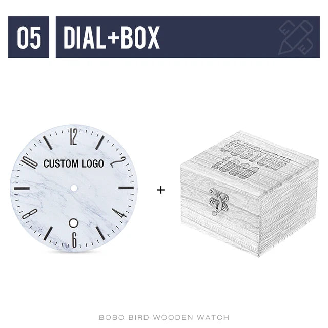 Regalo personalizado Logotipo de la marca MENSAJE Grabado Carga láser tallada en madera Relojes Nombre Personalizar Servicio SOLAMENTE Sin reloj 