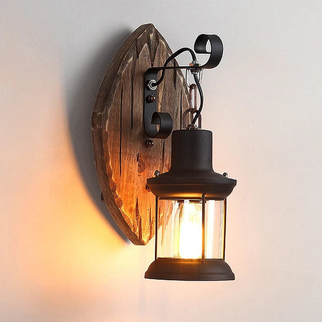 Vintage Industrial LED jaula luz de pared Retro lámparas de pared para apartamento lámpara negra sombra E27 apliques de luces accesorio de iluminación interior moderno 