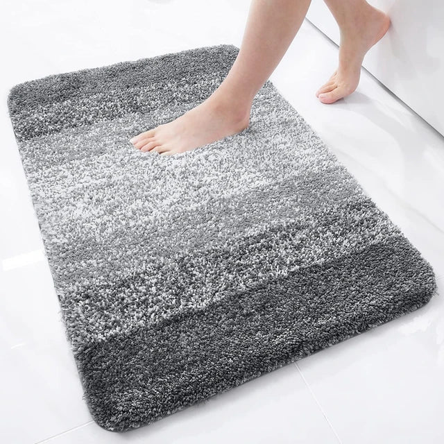 Olanly Luxury Bathroom Rug Soft Foot Mat Absorbent Microfiber Bath Rugs Non-Slip Plush Carpet Wash Dry Bath Mat For Floor Shower