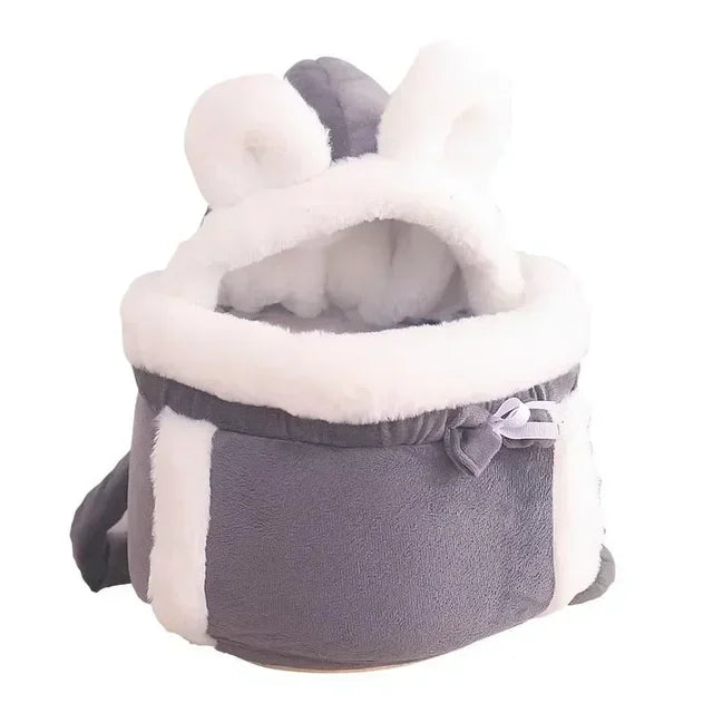 Bolsa portamascotas, mochila de felpa para perros y gatos, para viajes al aire libre, caminar, invierno, nido cálido, gatito, cachorro, pecho colgante, transportadores portátiles 