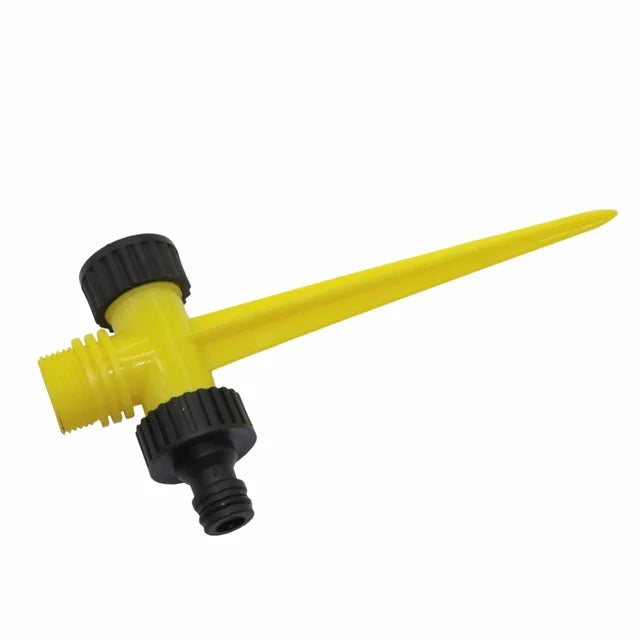 Adjustable Spiked Rocker Impact Sprinkler Garden Agriculture Watering Nozzle Lawn Irrigation Watering 360 Degrees Rotary Jet