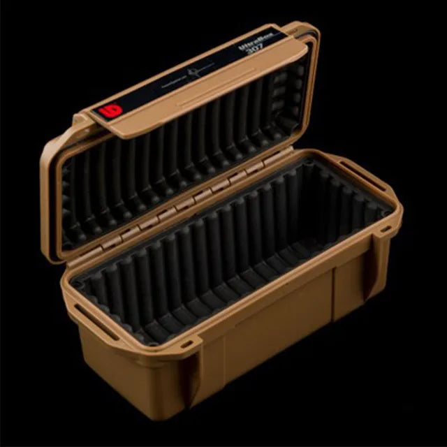 1PC Portable Large Professional Waterproof Box Shockproof Compression Storage Box With Shock Cushion EDC Outdoor Accessories