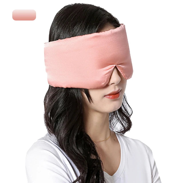 100% Natural Mulberry Silk Sleeping Mask Silk Eye Patch Eyeshade Portable Travel Eyepatch Nap Eye Cover Soft Blindfold Smooth