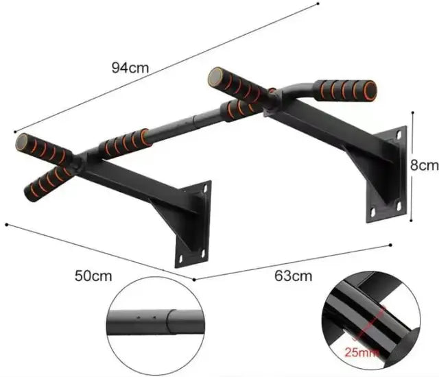 Wall-mounted Horizontal bar Pull-up Single Parallel Bars