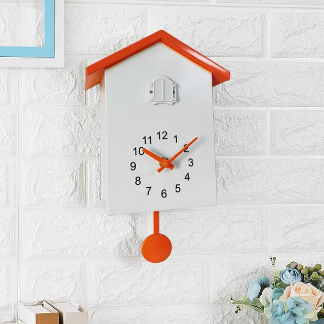 20x25cm Cuckoo Quartz Wall Clock Modern Bird Home Living Room Hanging Watch Horologe Clocks Timer Office Home Decoration Gifts