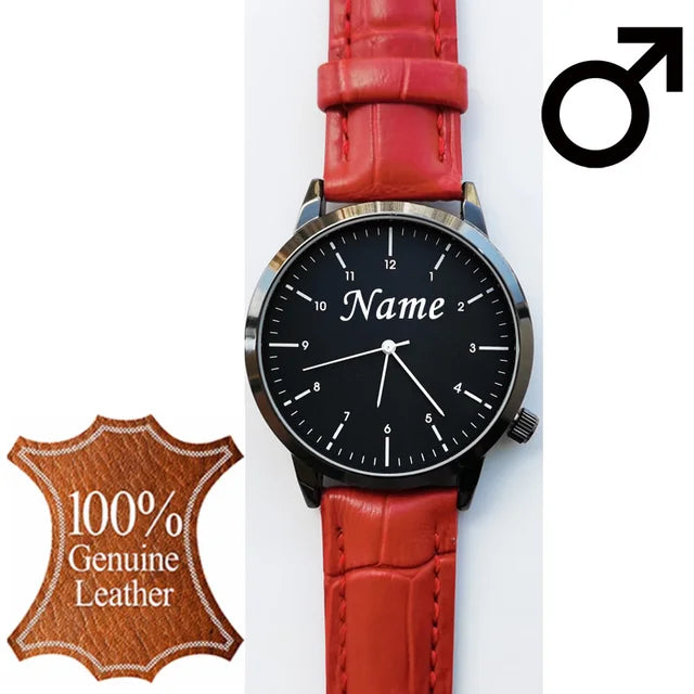 Reloj de pulsera personalizado con grabado con su nombre y logotipo para hombre y mujer, pulsera de malla de acero inoxidable, relojes de pulsera personalizados para hombre y mujer 