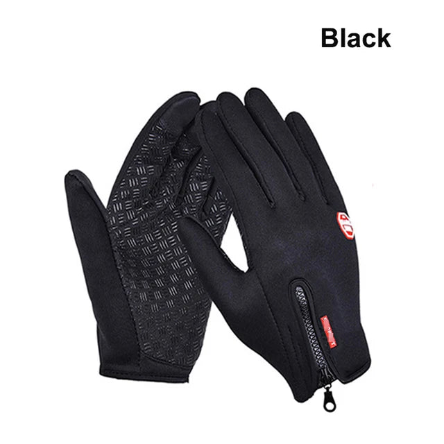 New Winter Gloves Men Women Touch Cold Waterproof Motorcycle Cycle Gloves Male Outdoor Sports Plus Velvet Warm Running Ski Glove