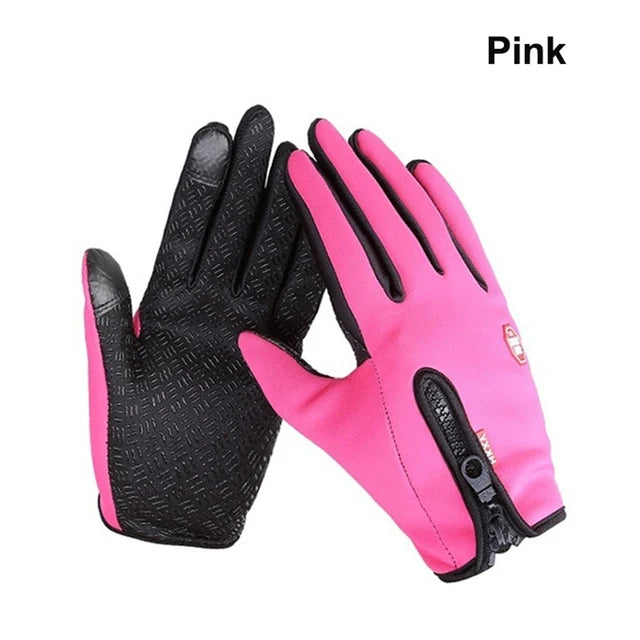 New Winter Gloves Men Women Touch Cold Waterproof Motorcycle Cycle Gloves Male Outdoor Sports Plus Velvet Warm Running Ski Glove