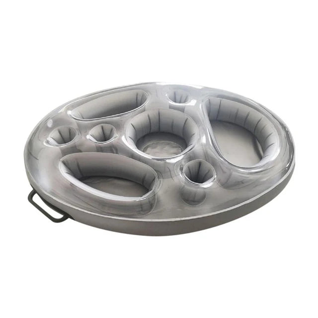 Cubo para fiesta de verano, soporte para copas de vino, piscina inflable, flotador, mesa de cerveza, piscina, playa, enfriador para beber, bandeja para Bar al aire libre 