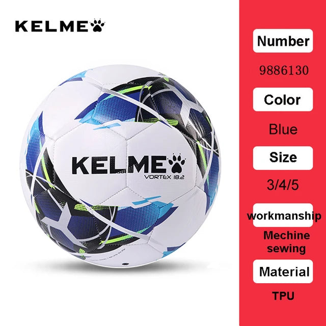 KELME Balón de fútbol profesional TPU Tamaño 3 Tamaño 4 Tamaño 5 Rojo Verde Goal Team Match Pelotas de entrenamiento Máquina de coser 9886130 