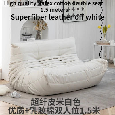 Super Fiber Suede Mesh Red Togo Caterpillar Lazy Sofa Cat Paw for Two People 1.5 Meters in The Living Room Corner