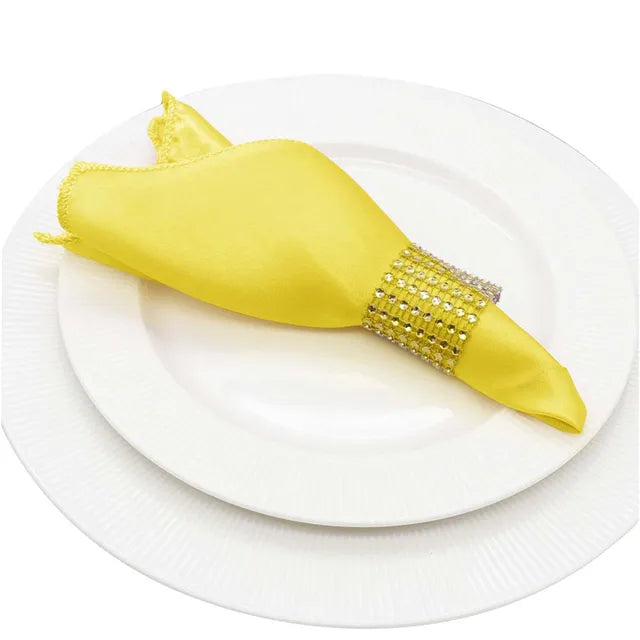 50 Uds servilletas de tela para decoración de boda, pañuelo cuadrado de tela satinada, servilleta, suministros para el hogar, decoración de mesa de cena, 30cm 