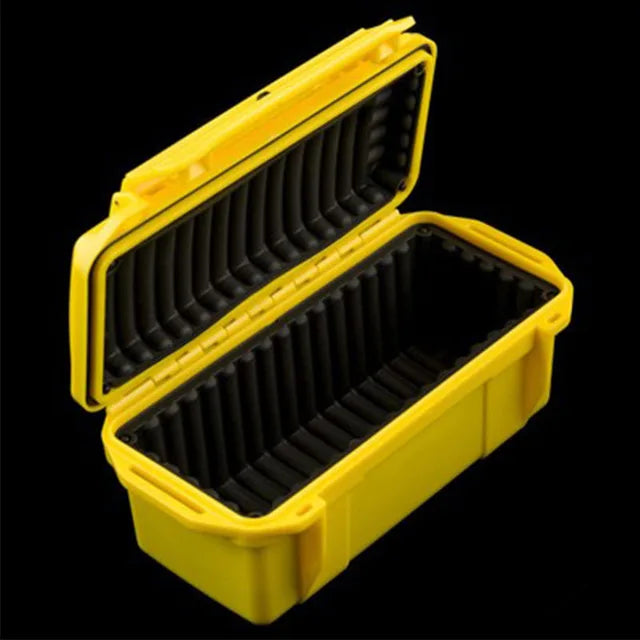 1PC Portable Large Professional Waterproof Box Shockproof Compression Storage Box With Shock Cushion EDC Outdoor Accessories