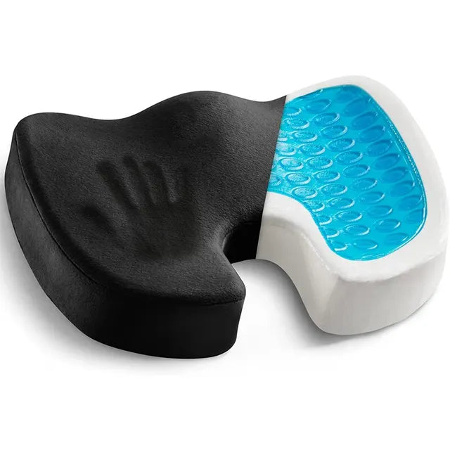 Gel Cushion Non-slip Gel and Memory Foam Coccyx Cushion Office Chair Cushion Car Cushion Sedentary Artifact