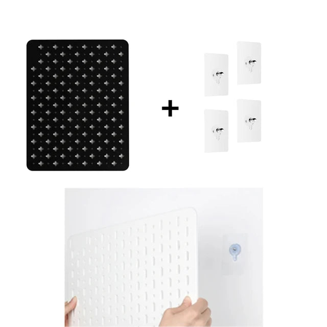 Nordic Style Pegboard and Accessories Storage Case DIY No Drill Shelves Wall Mount Desktop Organizer