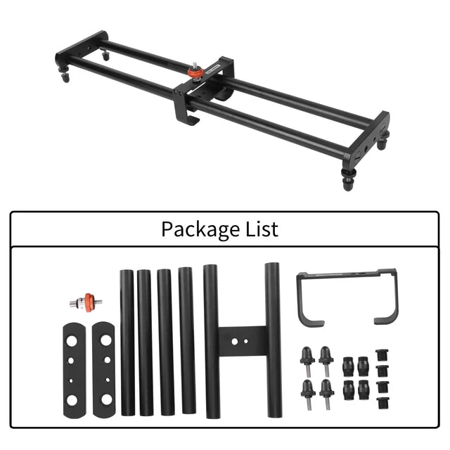 YELANGU 摄像机视频轨道小车电动滑轨小车适用于佳能尼康单反相机/智能手机 L4X 滑轨小车