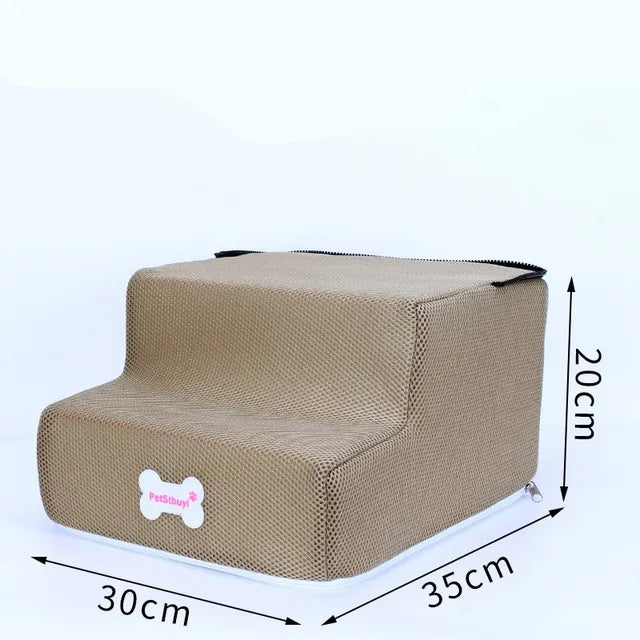 Casa para perros calientes, escaleras para perros, escaleras de 3 escalones para perros pequeños, gatos, rampa para mascotas, escalera antideslizante, cama para perros extraíble, escaleras, suministros para mascotas