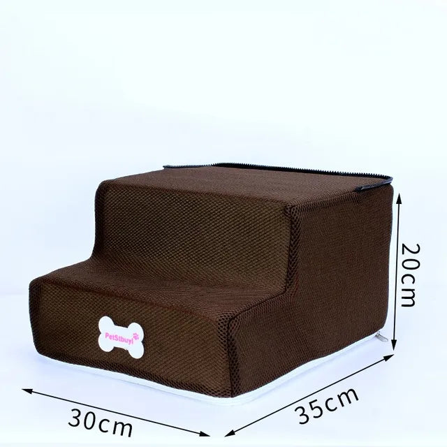 Casa para perros calientes, escaleras para perros, escaleras de 3 escalones para perros pequeños, gatos, rampa para mascotas, escalera antideslizante, cama para perros extraíble, escaleras, suministros para mascotas