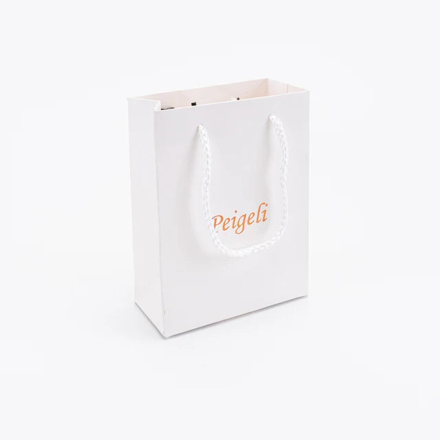 24pcs Custom Logo Personalized Luxury Clothing Retail Gift Shopping Jewellery Kraft Paper Bags With Handles Mini Product DIY Bag