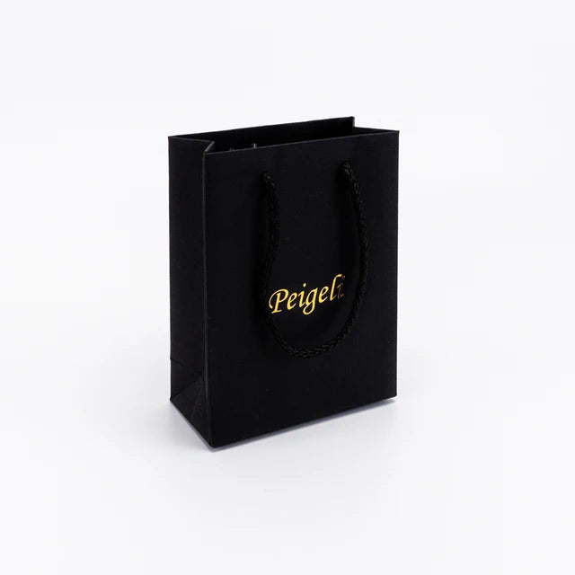 24pcs Custom Logo Personalized Luxury Clothing Retail Gift Shopping Jewellery Kraft Paper Bags With Handles Mini Product DIY Bag